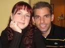 Sandra und ich im Restaurant Elbblick