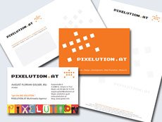 Corporate Design: PIXELUTION.AT