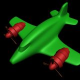 3D-Modell eines Flugzeugs