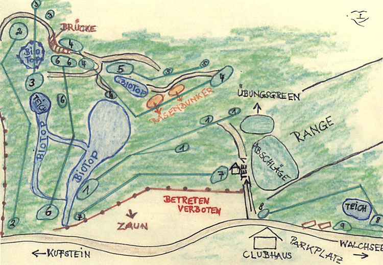 Golfclub Walchsee-Moarhof Übersichtsplan