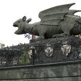 Lindwurmbrunnen am Neuen Platz