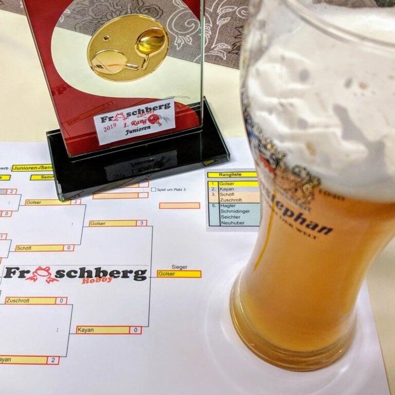 Tischtennis Junioren-Turnier 2019
