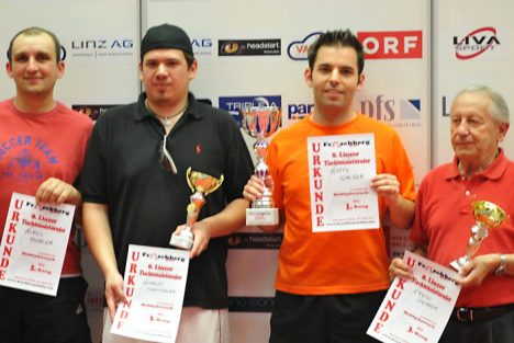8. Linzer Tischtennis-Turnier: Sieger Hobbybewerb