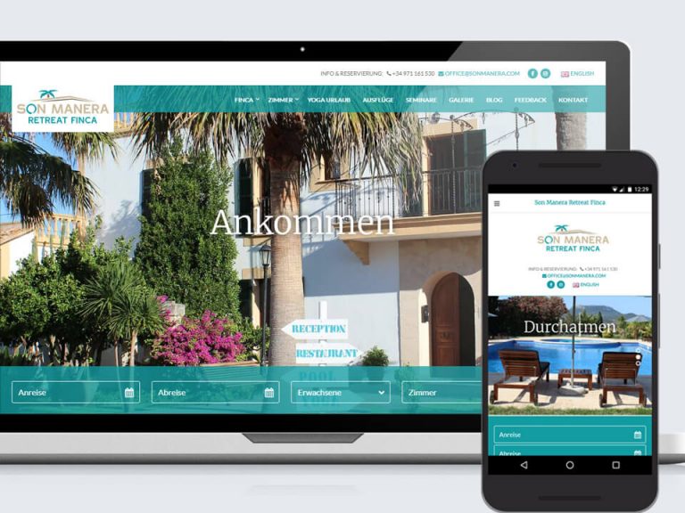 Finca Son Manera Responsive Webdesign