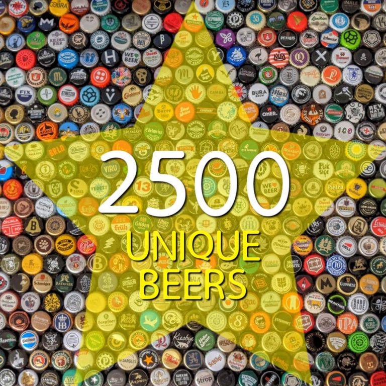 2500 Unique Beers auf Untappd: Nächster Meilenstein erreicht!